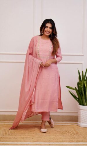 Kurti with bottom and dupatta - Image 4