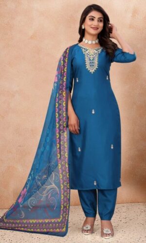 Kurti with bottom and dupatta - Image 3
