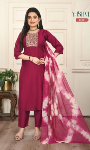 Kurti with bottom and duppatta - Image 3