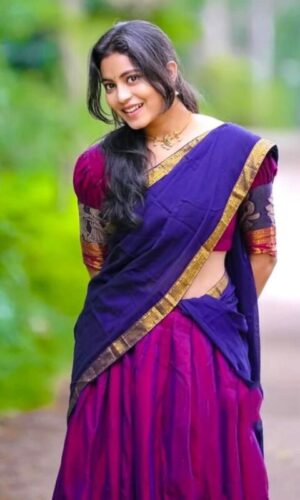 Semi stitch Half Saree - Image 3